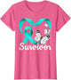Sexual Assault Survivors Teal Heart