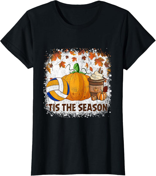 Pumpkin Spice Volleyball Tis The Season Fall Thanksgiving
