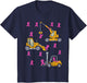 Kids Pink Ribbon Breast Cancer Awareness Construction Toddler Boy
