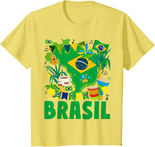 Brasil Flag Outfit Idea for Kids Brazil & Brazilian Flag