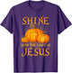 Shine with The Light of Jesus Christian Halloween Pumpkin