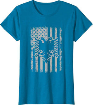 Albania American USA Flag Patriotic Albanian