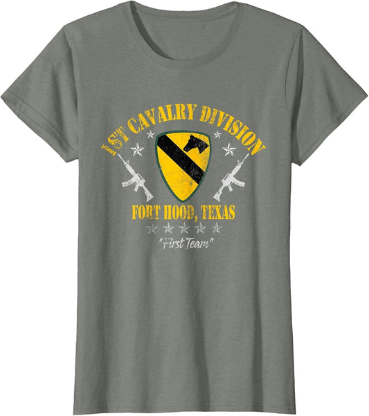 1st Cavalry Division Veteran Fort Hood, TX Patriotic Vintage