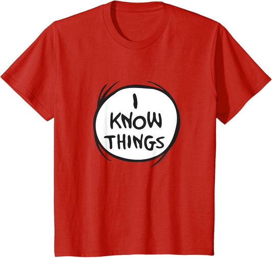Kids Dr. Seuss Cat in The Hat I Know Things Officially Licensed