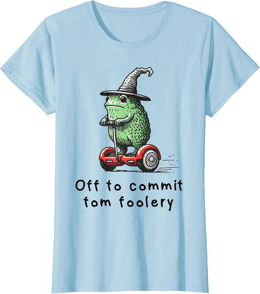 Whimsical Frog Wizard Off to Commit Tom Foolery Frog Meme