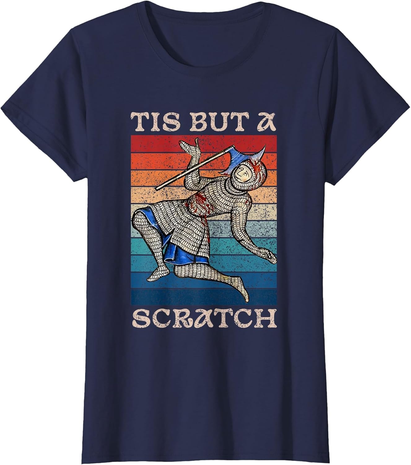 Tis But a Scratch Funny Medieval Knight Humor Joke