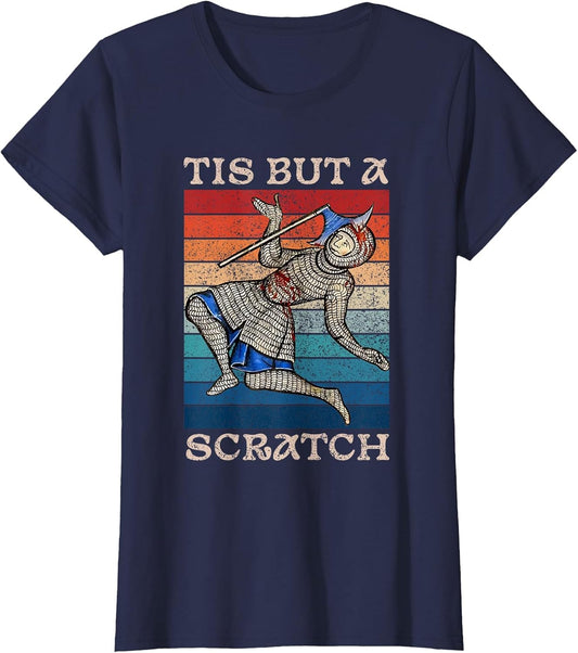 Tis But a Scratch Funny Medieval Knight Humor Joke