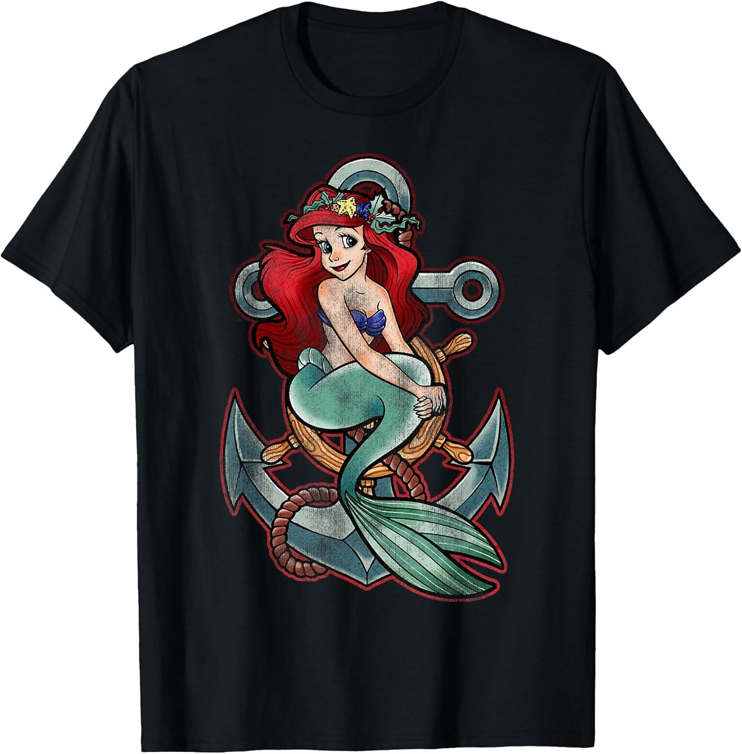 Disney The Little Mermaid Vintage Ariel Anchor Vintage Style
