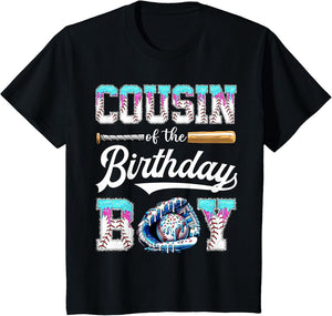 Cousin of The Birthday Boy Baseball Ice Cream Drip Matching