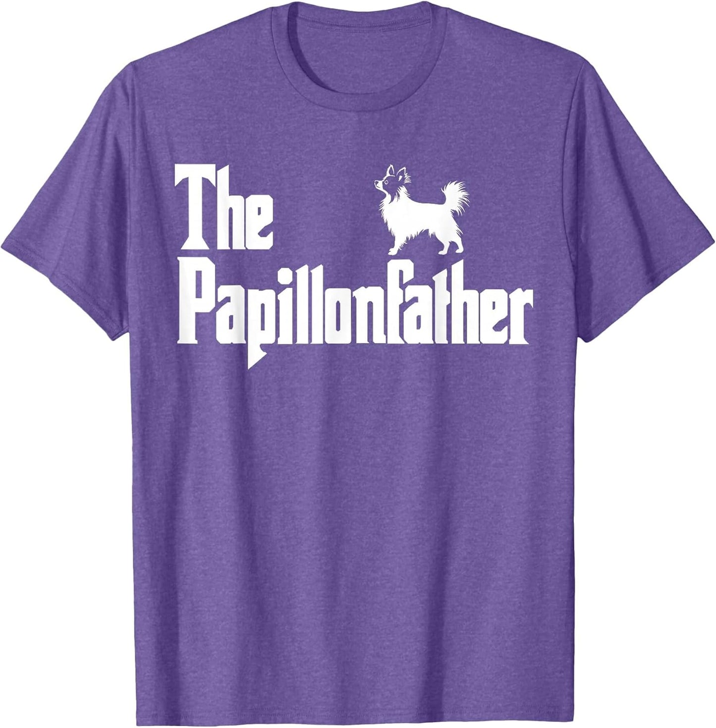 The PapillonFather Funny Papillon Dog Dad Men