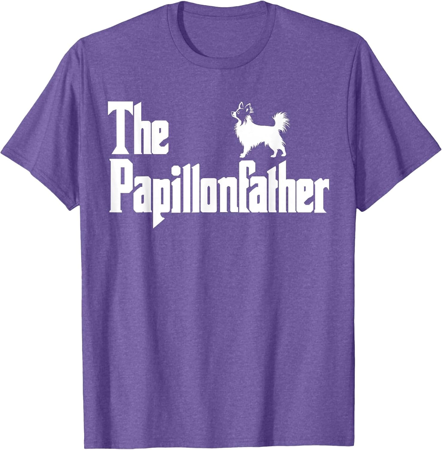 The PapillonFather Funny Papillon Dog Dad Men