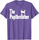 The PapillonFather Funny Papillon Dog Dad Men