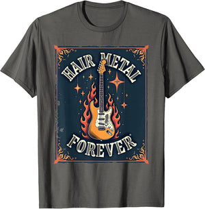 Hair Metal Forever 80s Rock Band Graphic Design