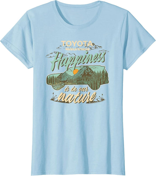 Toyota 4 Runner Happiness in The Nature Retro Chest Logo