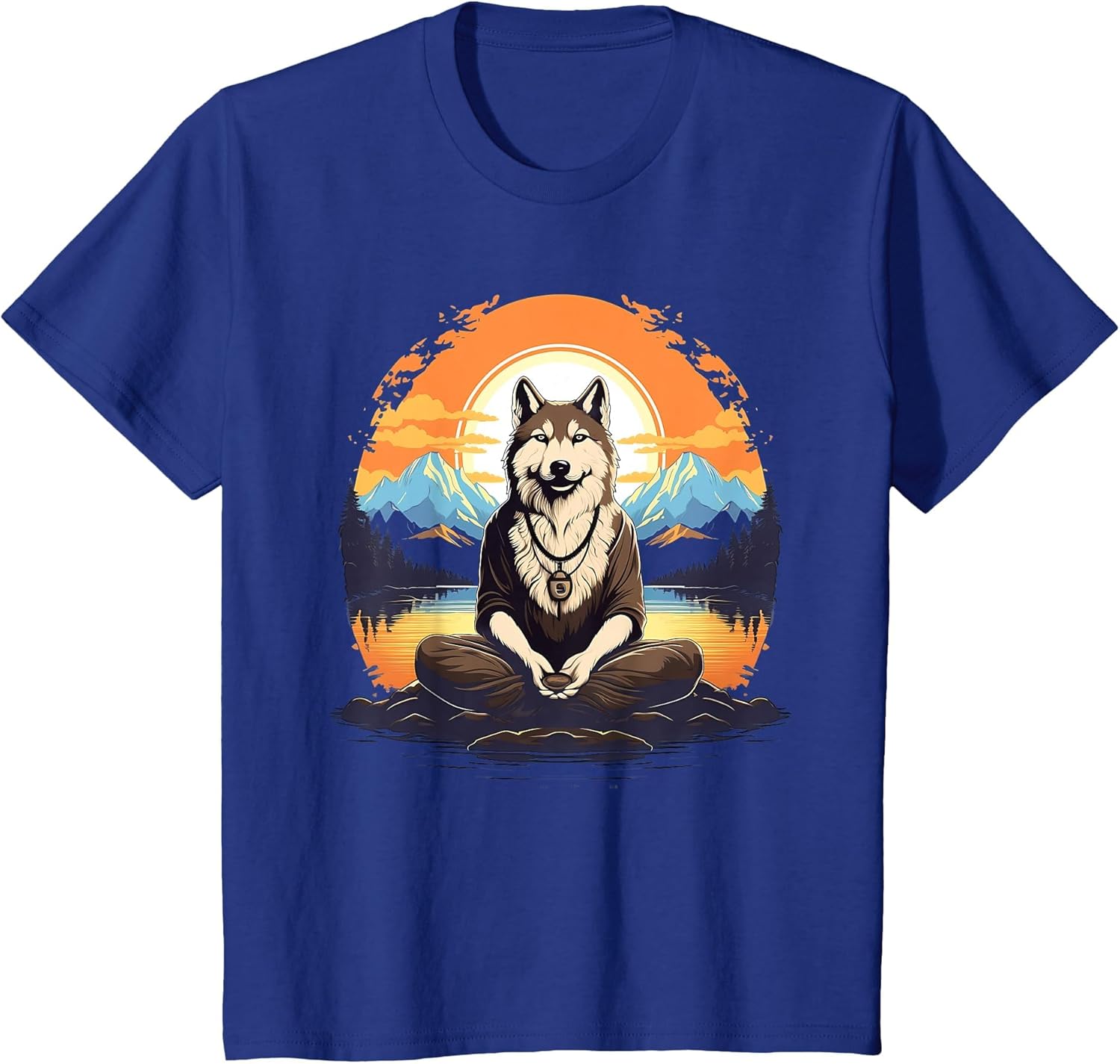Husky Dog Meditation Yoga