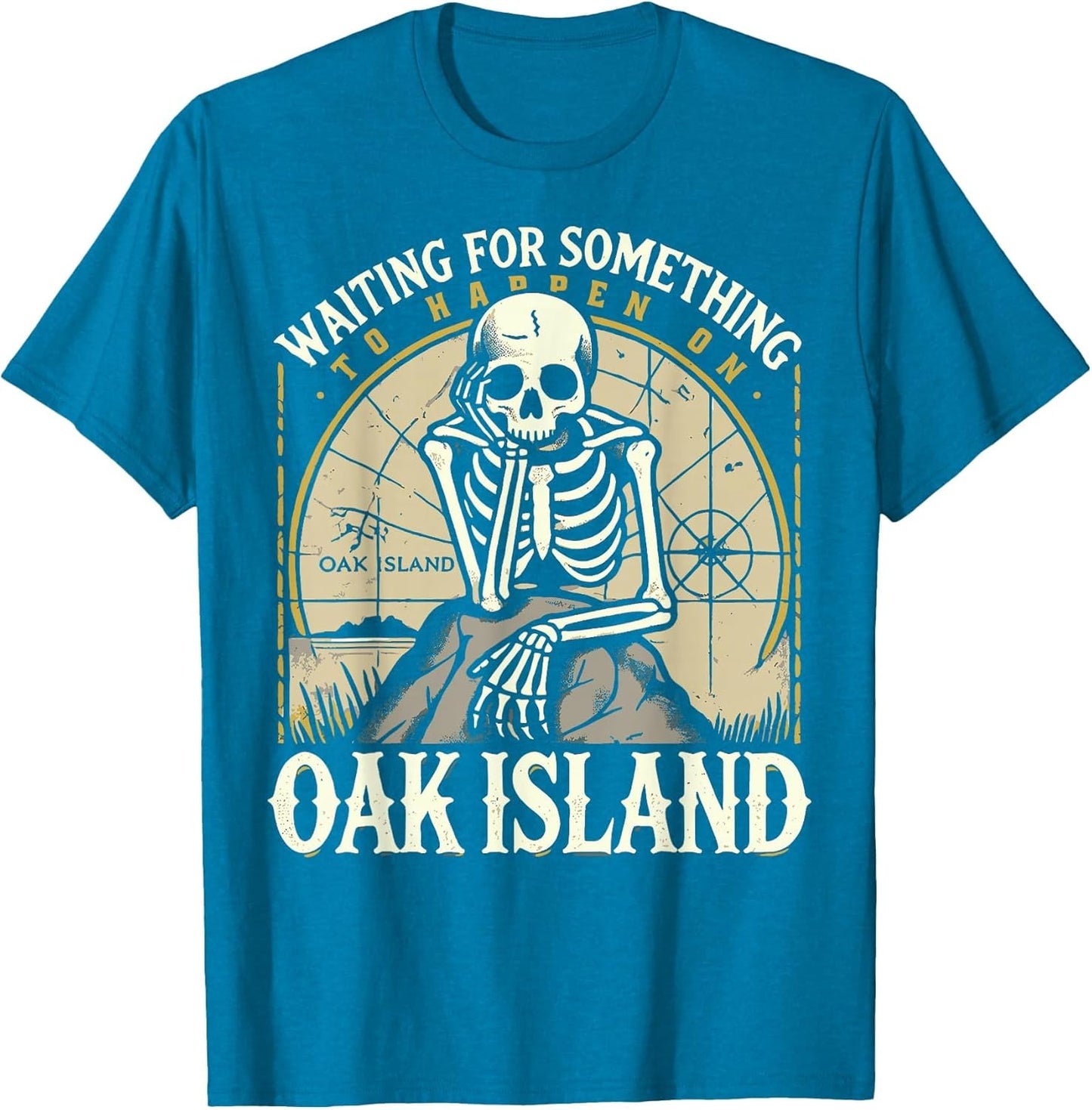 Funny Skeleton Waiting for Something to Happen on Oak Island