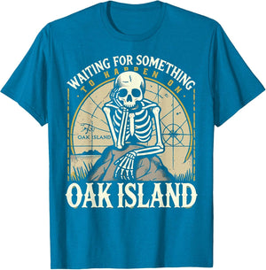 Funny Skeleton Waiting for Something to Happen on Oak Island