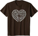 Easter Christian Heart Shirt Jesus is Love Word Heart Cross