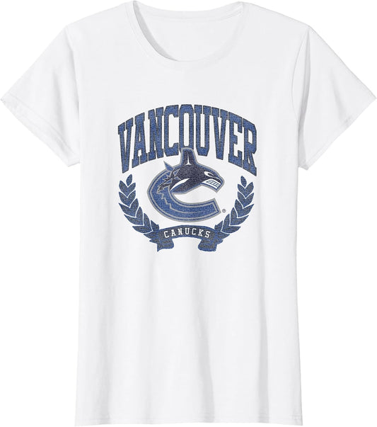 Vancouver Canucks Vintage Victory White Officially Licensed