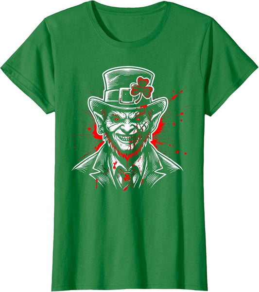 Scary Leprechaun Halloween Costume Creepy Bloody Killer