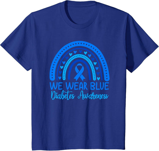 in November We Wear Blue Diabetes Awareness