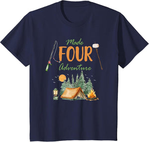 Made Four Adventure 4th Birthday Camping Outdoor Themed