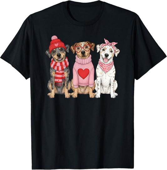 Cute Catahoula Leopard Dog Valentine