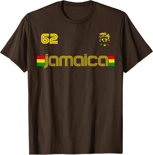 Jamaica 1962 Jersey Judah Lion Shirt Rasta Jamaican Flag