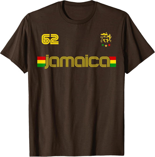 Jamaica 1962 Jersey Judah Lion Shirt Rasta Jamaican Flag