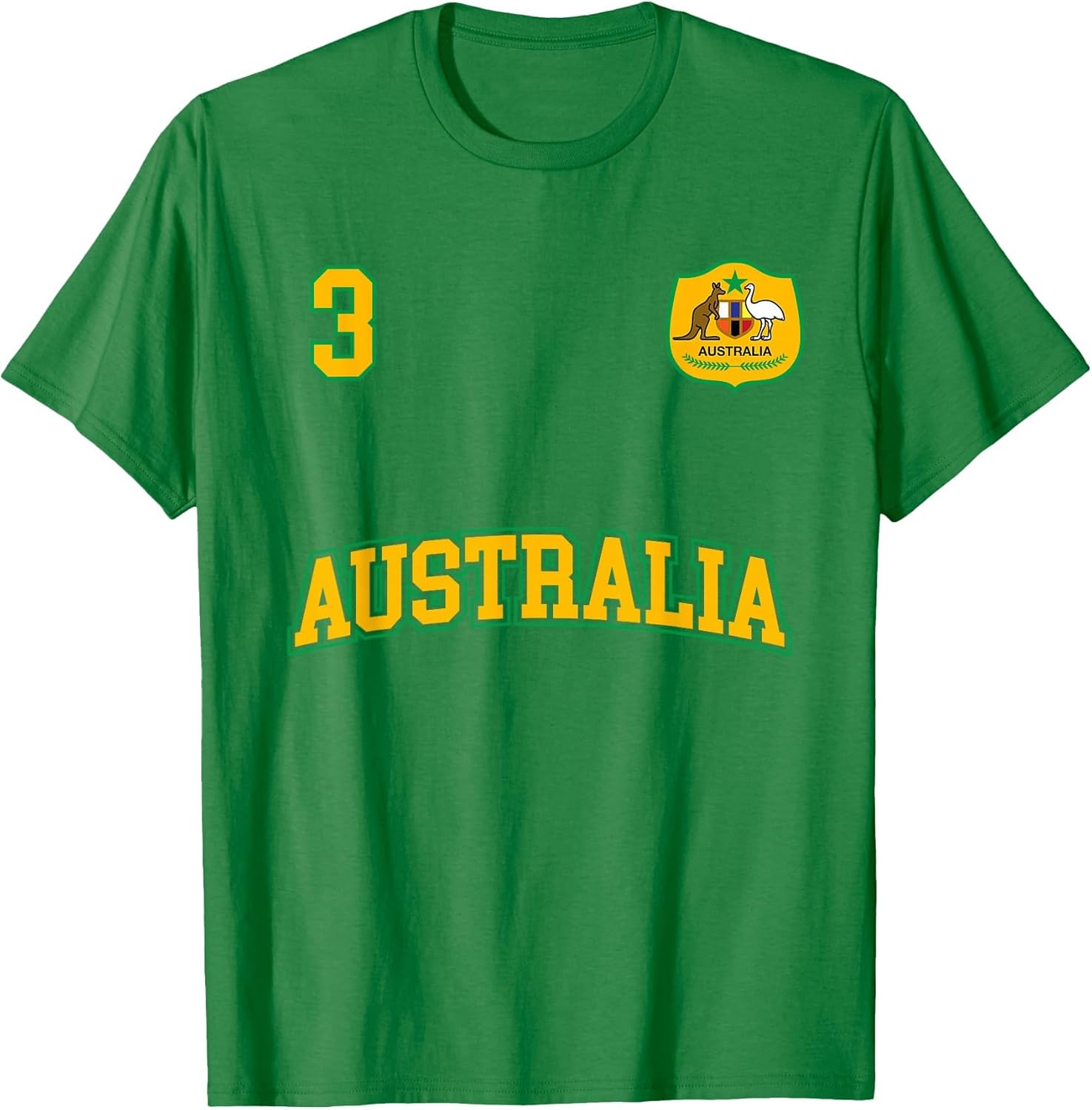Australia Soccer Shirt No. 3 (+Back) Australian Sports Team