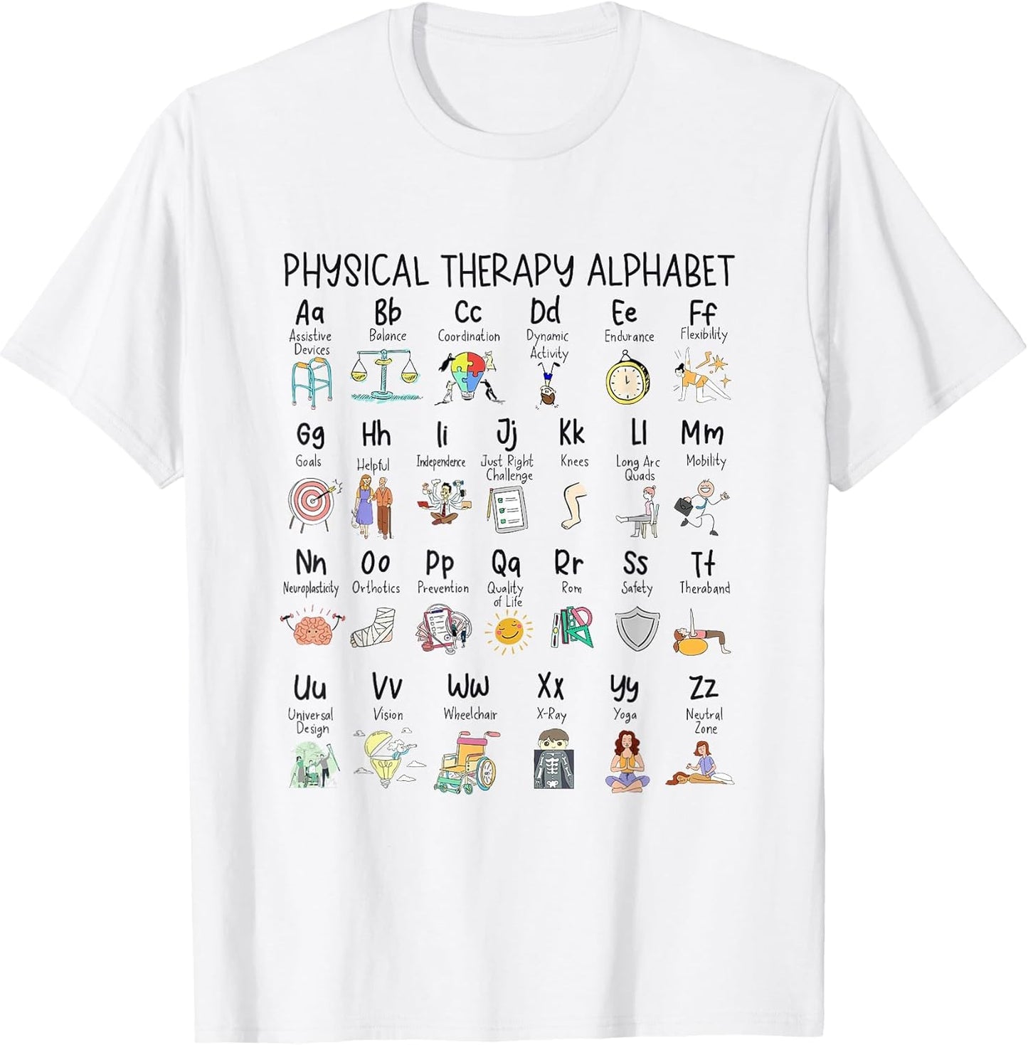 Physical Therapy Alphabet ABC of Physical Therapy PT PTA