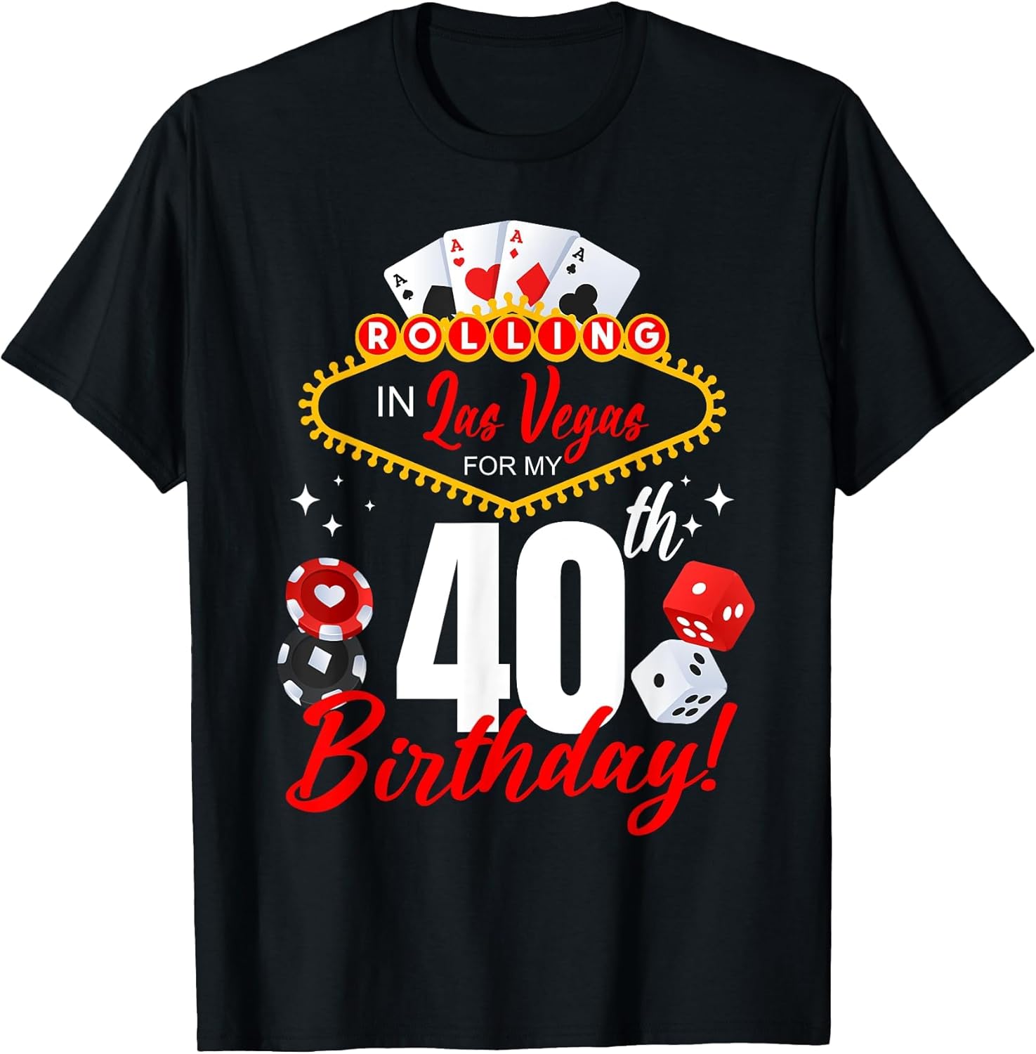 Rolling in Las Vegas 40th Birthday Crew Group Friends 40