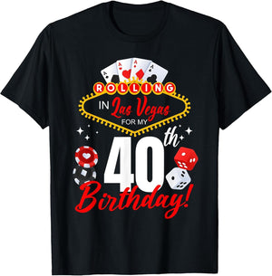 Rolling in Las Vegas 40th Birthday Crew Group Friends 40