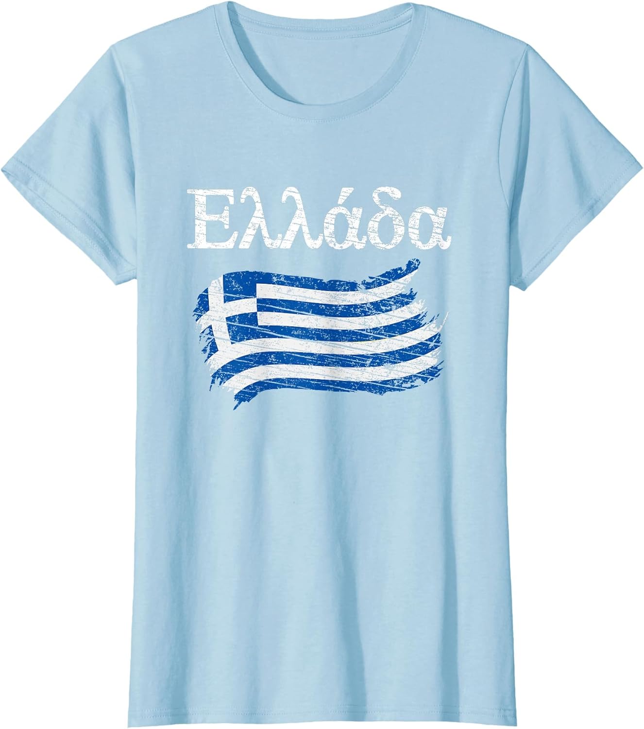 Ellada Greek Flag Vintage Graphic Greece Lovers Tourists