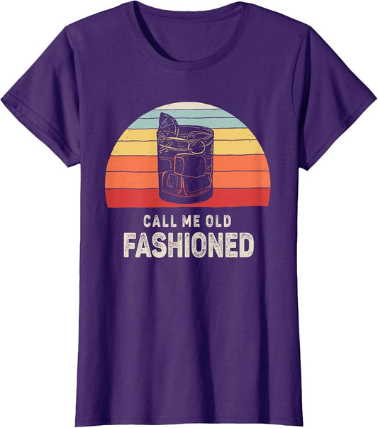 Vintage Retro Call Me Old Fashioned Whiskey Lover