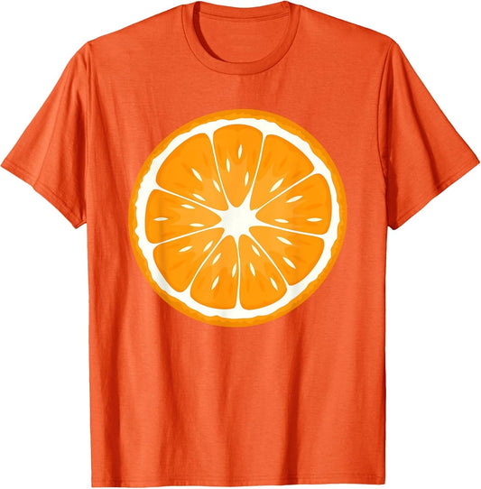 Orange Shirt Adults Kids Men Women Orange Fruit Costume