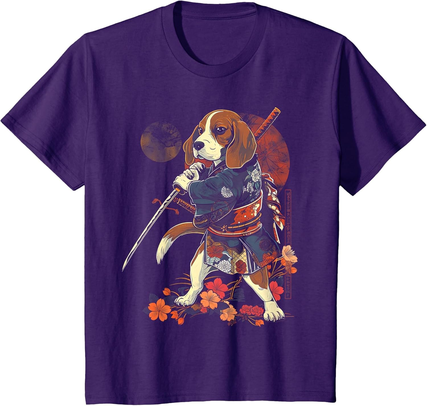 Beagle Dad Cute Japanese Anime Stuff Samurai Dog Ninja