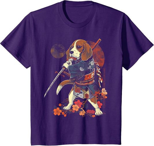 Beagle Dad Cute Japanese Anime Stuff Samurai Dog Ninja