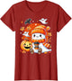 Spooky Cute Ghost Pumpkin Coffee Halloween Girls Fall Vibes