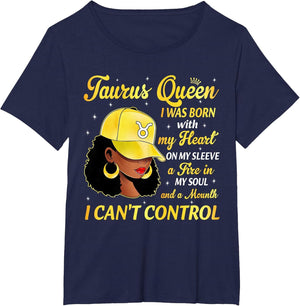 Taurus Queen Black Woman with Cap Hat Afro Girl Zodiac