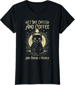 I Like Cats and Coffee and Maybe 3 People Funny Love Cats