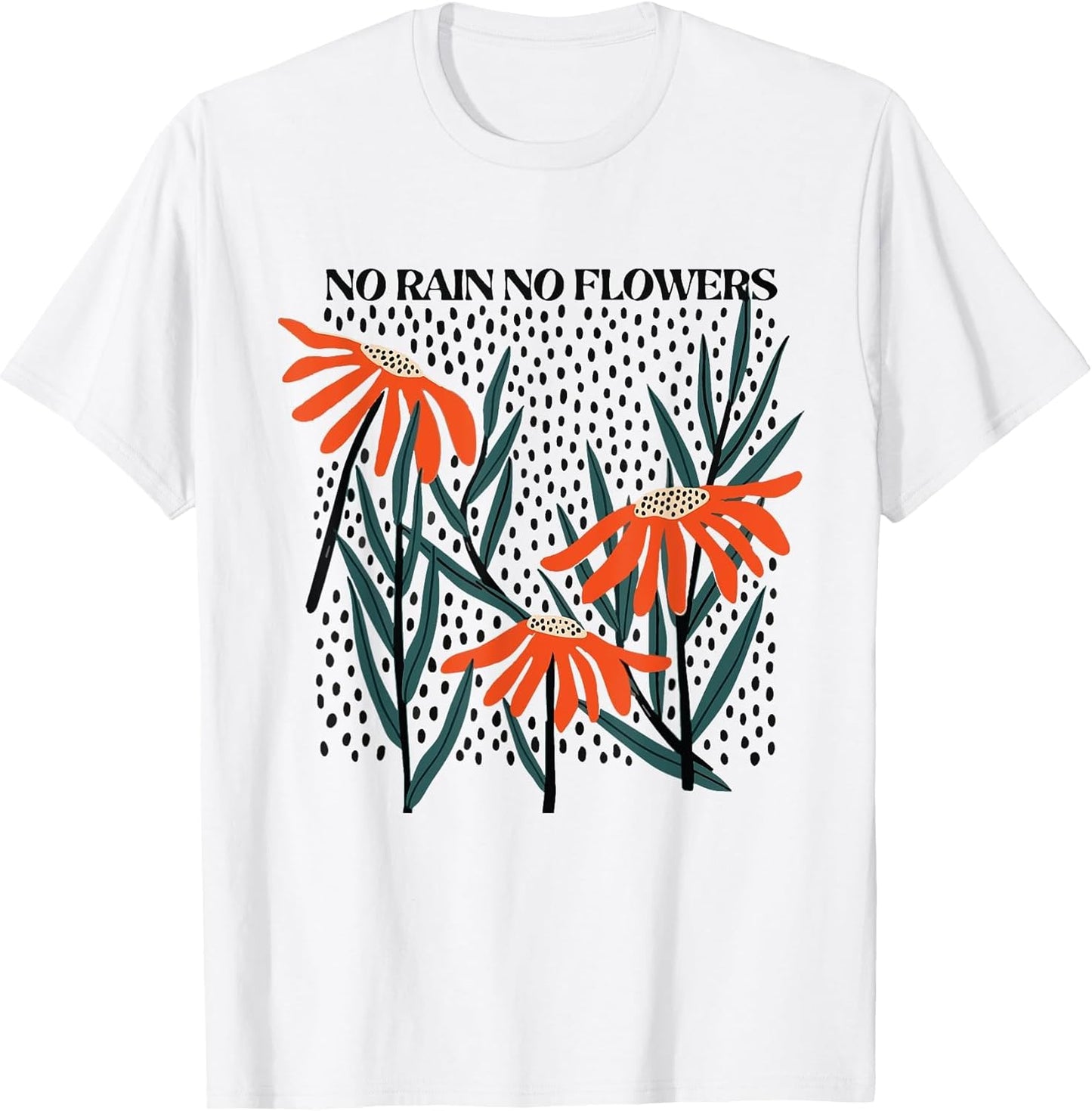No Rain No Flower Resurgence Embracing Life's Delicate Petal