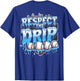 Baseball Dripping Shirt for Boys Ice Cream Respect The Drip