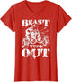 Beast Workout Wolf Lifting Weights Gym Fitness Muscles