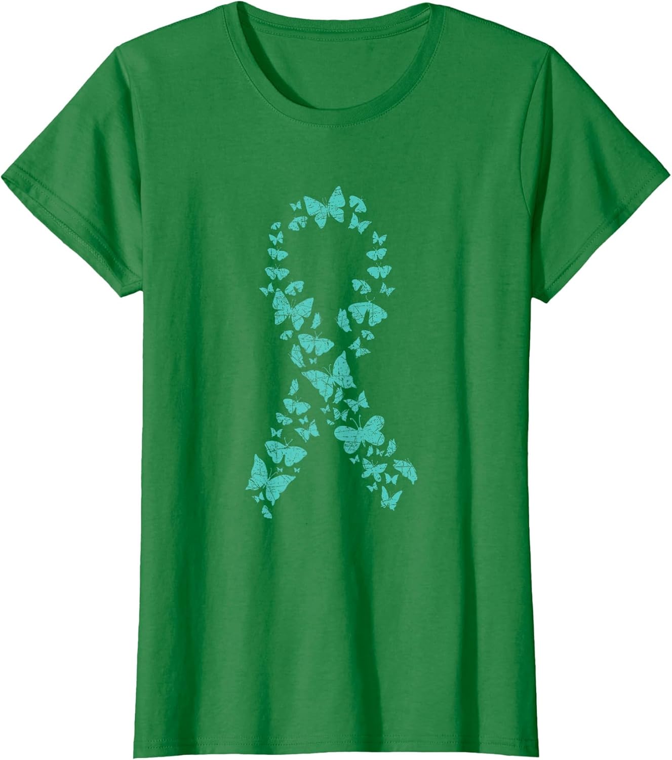Teal Ribbon Butterflies Ovarian Cancer Awareness