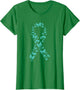 Teal Ribbon Butterflies Ovarian Cancer Awareness