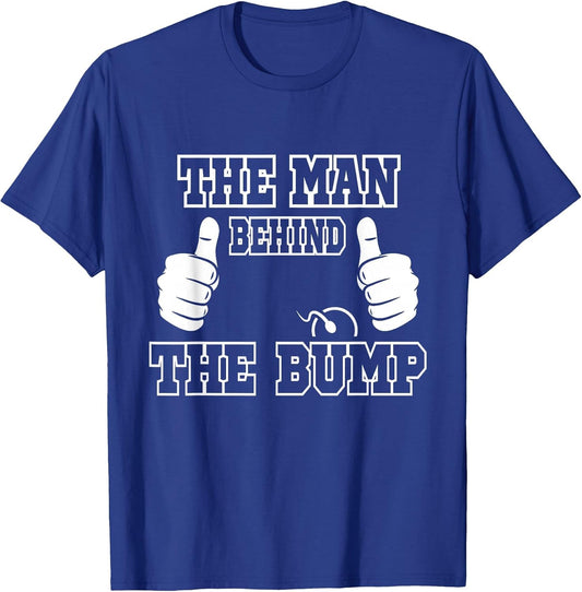 The Man Behind The Bump Baby Shower Shirts for Mom and Dad