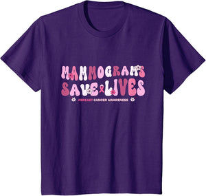 Mammogram Screenings Save Lives Pink Breast Cancer Awareness