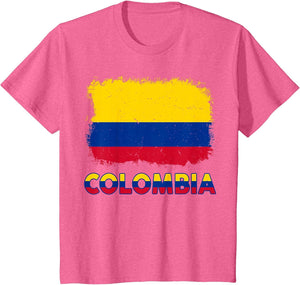 Toddler Colombian-Shirt Flag Colombia Hispanic Heritage Kids