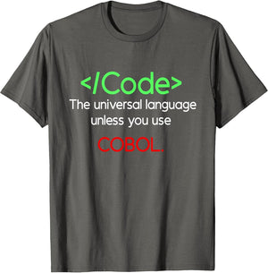 Funny Coding Costume COBOL Code Lover Programming